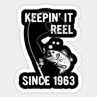 Keepin It Reel Since 1964 60th birthday born in 1964 Sticker